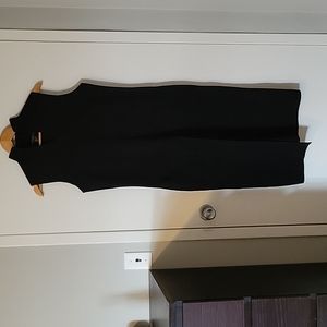 TAHARI~Sleeveless Tunic Vest, Black, S